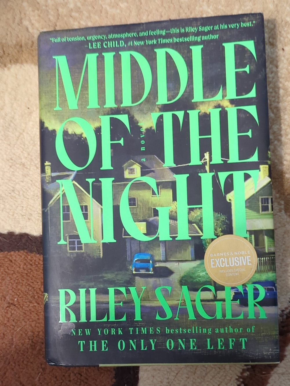 Middle of the Night by Riley Sager - Green & Black Hardcover